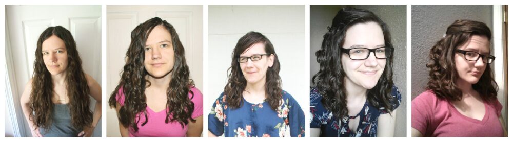before and after curly girl method results wavy hair
