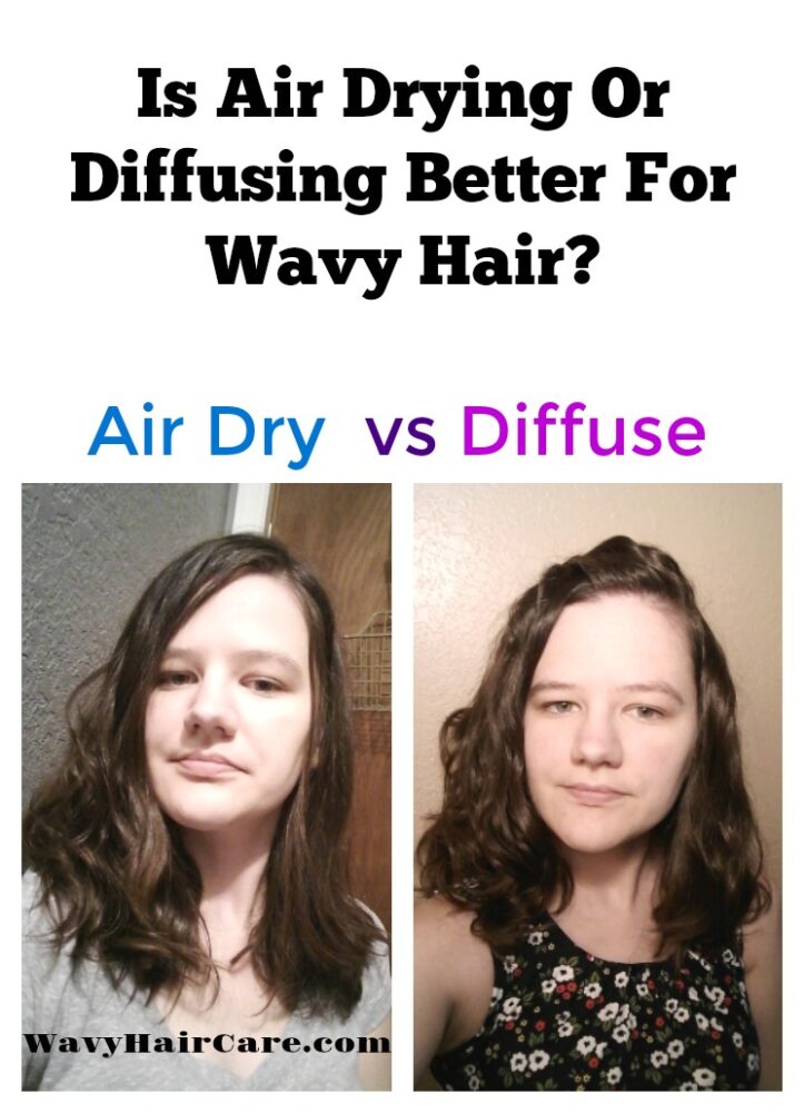 Is air drying or diffusing better for wavy hair?