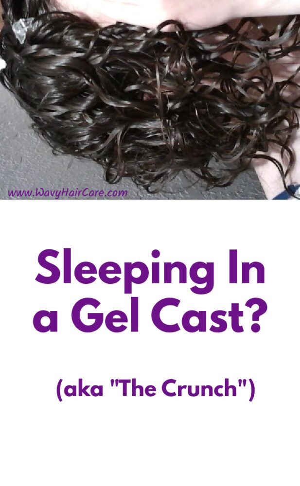 Sleeping in the crunch? Aka sleeping in a gel cast. 