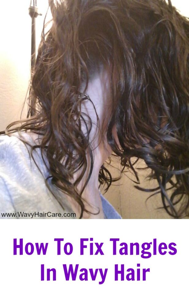 How to fix tangles in wavy hair