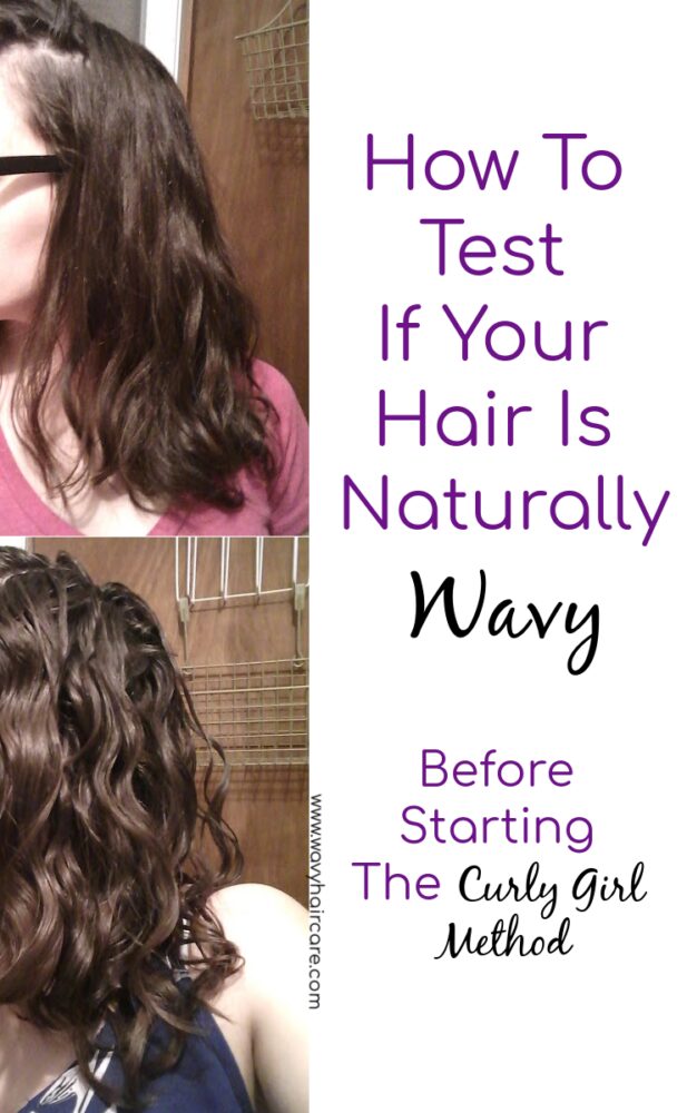 How to test if your hair is naturally wavy before starting the curly girl method