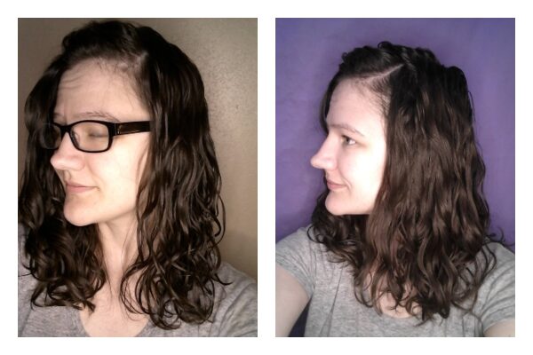 upright vs upsidedown styling wavy hair