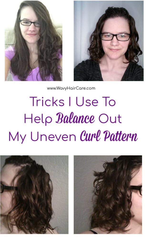 Uneven Curl Pattern  How I Tighten My Straighter Section - Wavy Hair Care