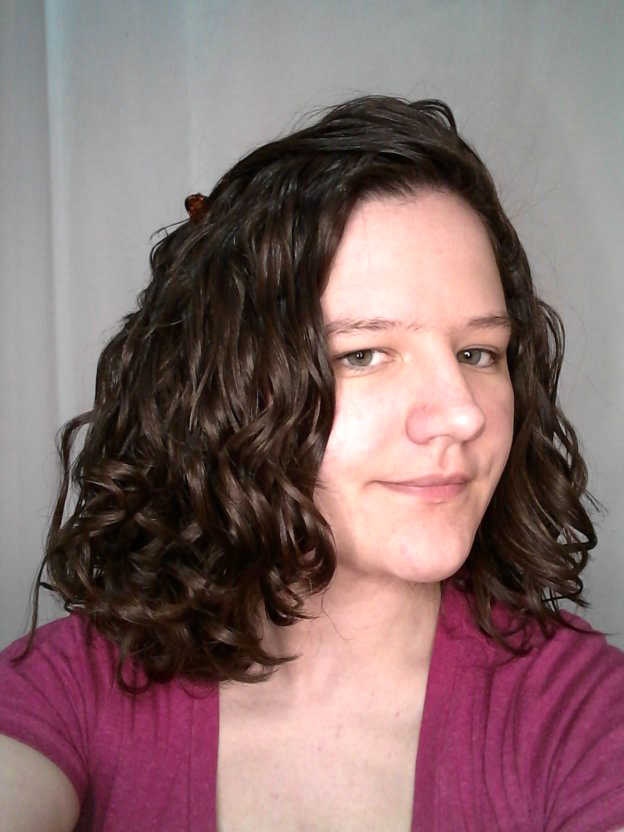 CGM product routine from target for wavy hair