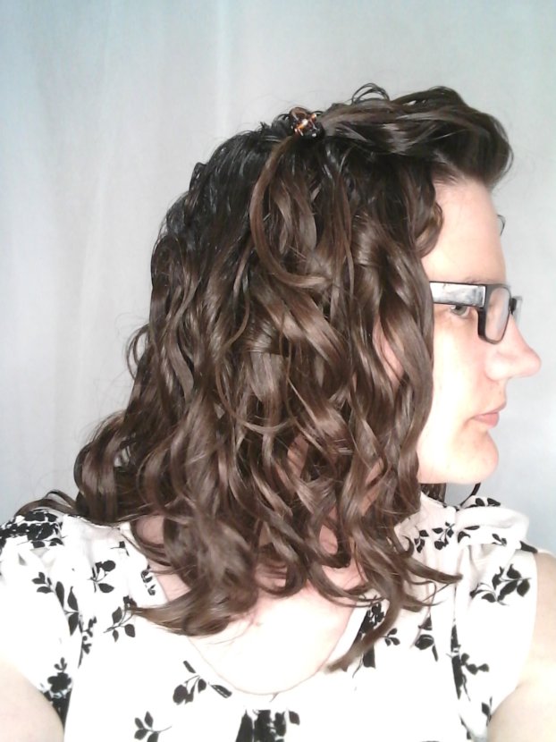 curly girl method made hair straighter