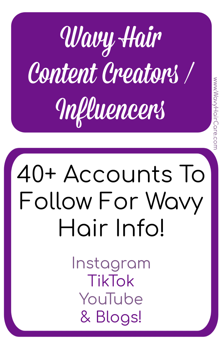 Wavy hair content creators or influencers from youtube instagram tiktok and blogs!