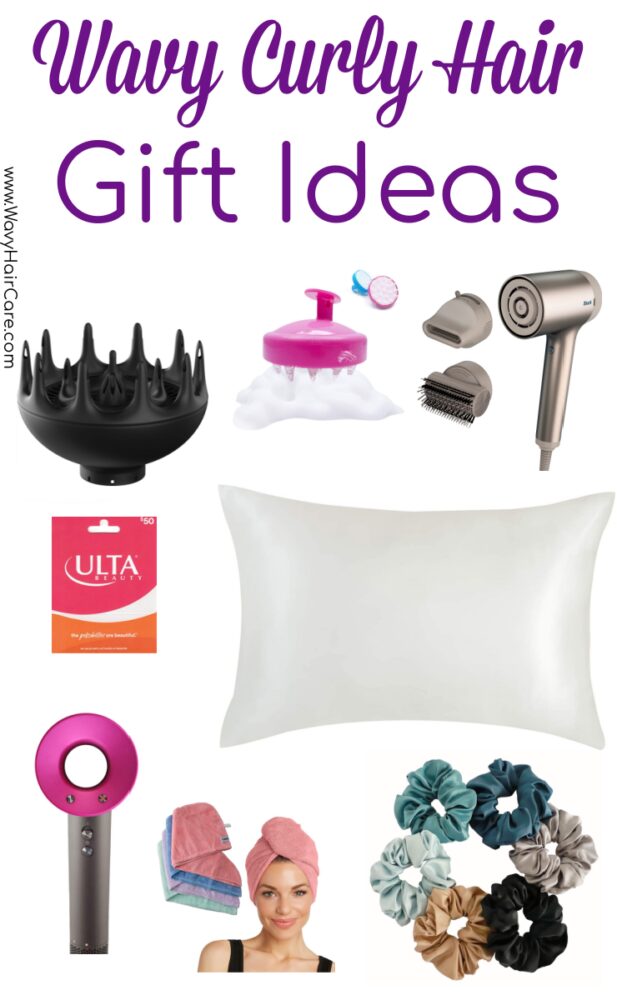 Wavy curly gift guide - what to buy people with wavy curly hair for their birthday, Christmas or other gift giving occasions! #curlygirlmethod #wavyhairgifts