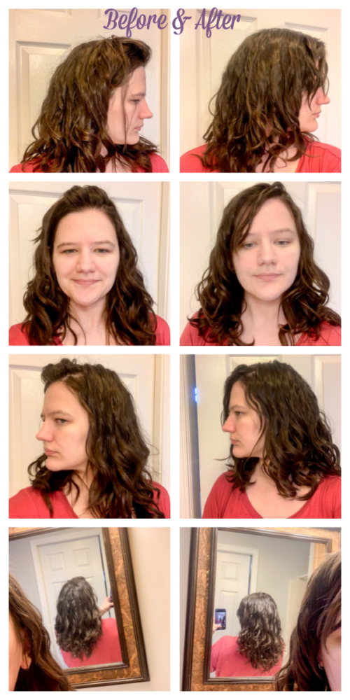 refreshing wavy hair with refreshing foam