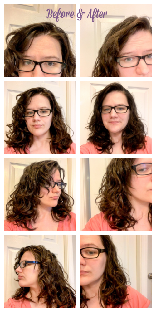 Refreshing wavy hair with gel