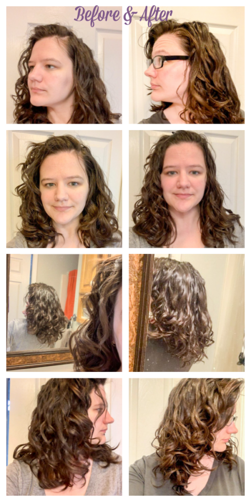 Refresh wavy hair with mousse