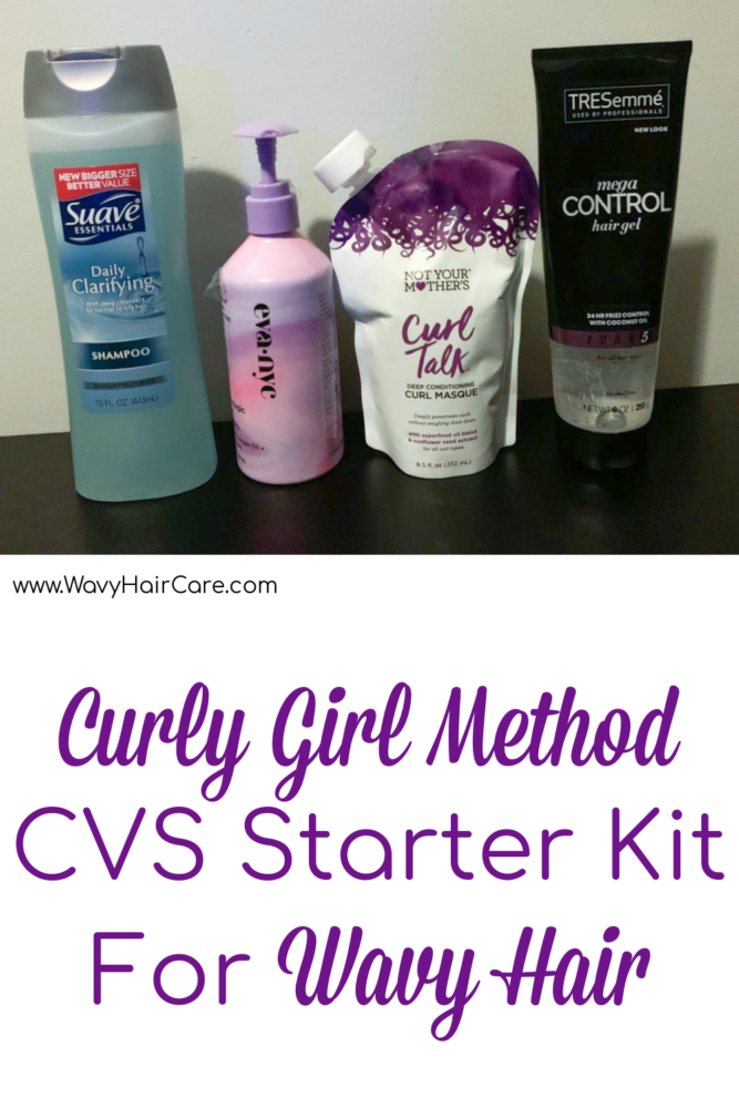CVS curly girl method approved products starter kit for wavy hair