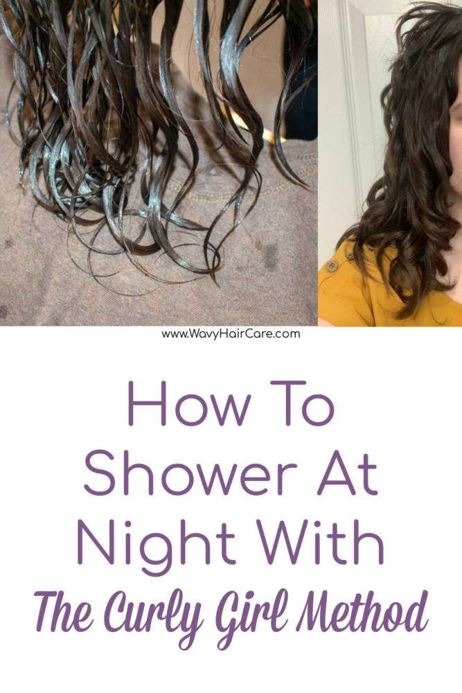 How to shower at night while following the curly girl method for wavy hair. Can you air dry overnight? Can you plop overnight?