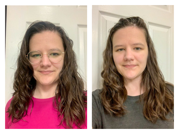 no diffusing wavy hair routine