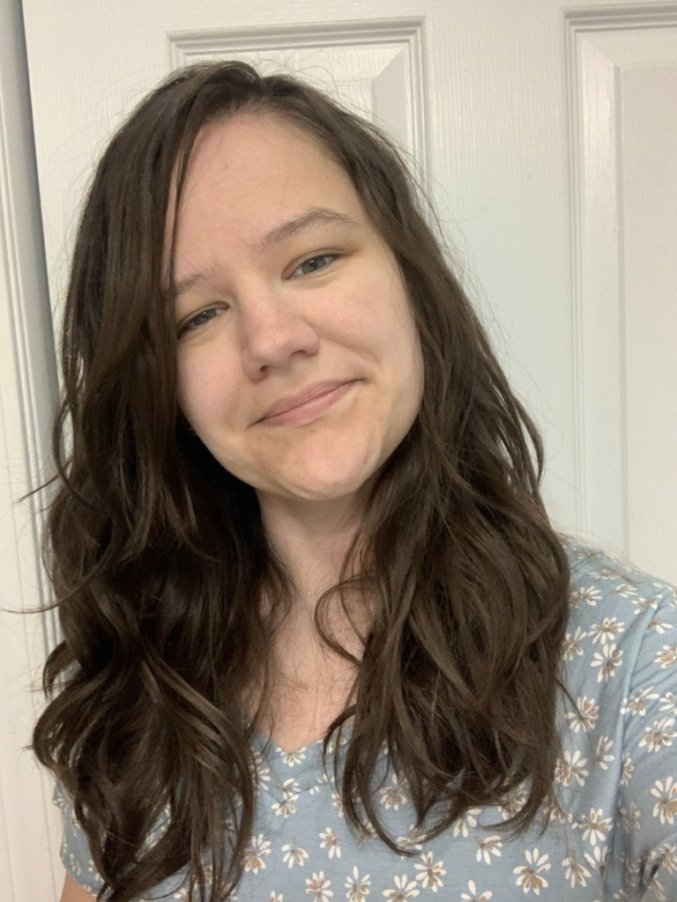 Wavy hair without styling products