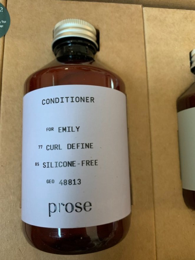 prose custom conditioner wavy hair