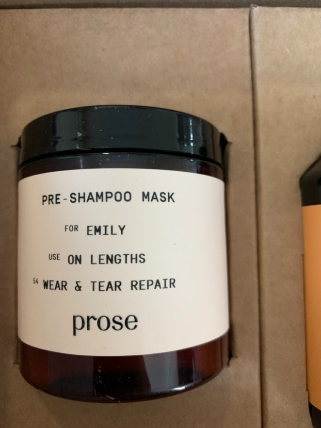 pre-shampoo mask prose